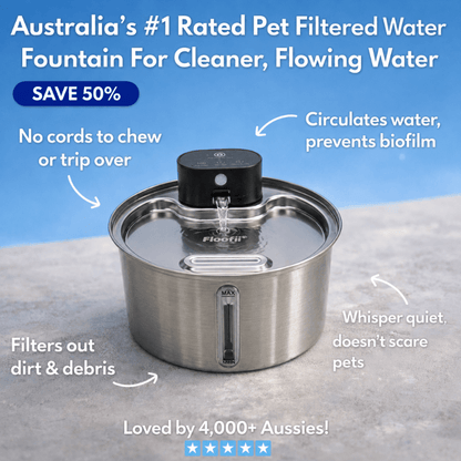 Floofii™ Filtered Water Fountain + 6 Filters Free