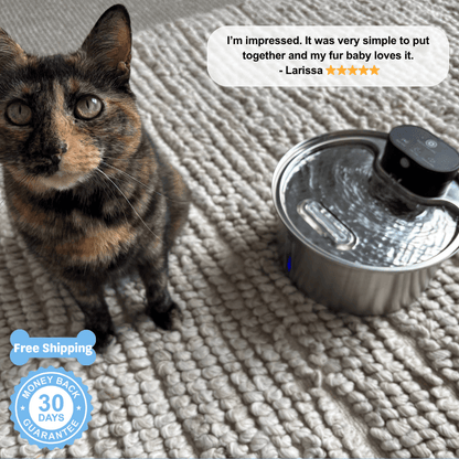 Floofii™ Filtered Water Fountain + 6 Filters Free