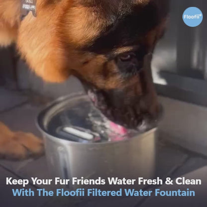 Floofii™ Filtered Water Fountain + 6 Filters Free